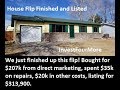 House Flip with Crazy Floor Plan after the Remodel Bought 11/9/18