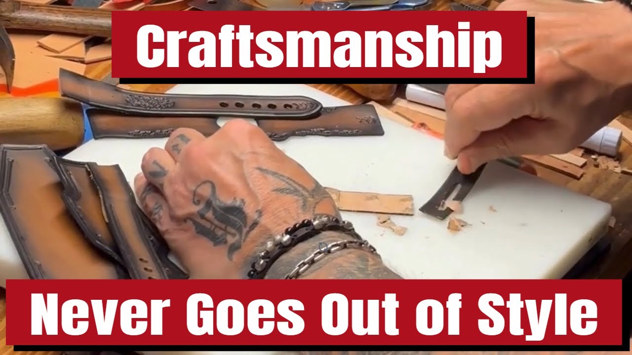 Making a Leather Watch Cuff Band | Handmade Watchband Process