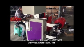 Semi automatic Soft Loop handle Bag Making Machine