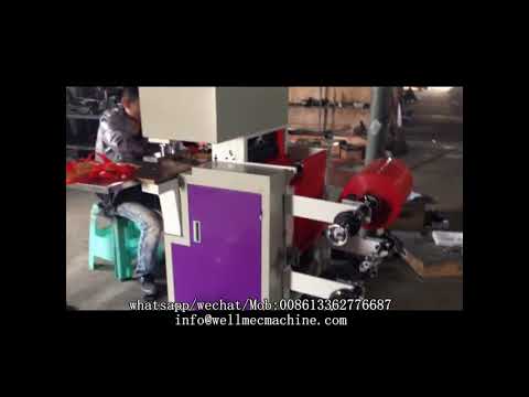 Semi automatic Soft Loop handle Bag Making Machine