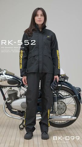 RK-552 MC Compact Rain Wear バイク用コンパクトレインウエア - YouTube