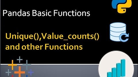 Pandas unique , value count and other Functions !! Data Science