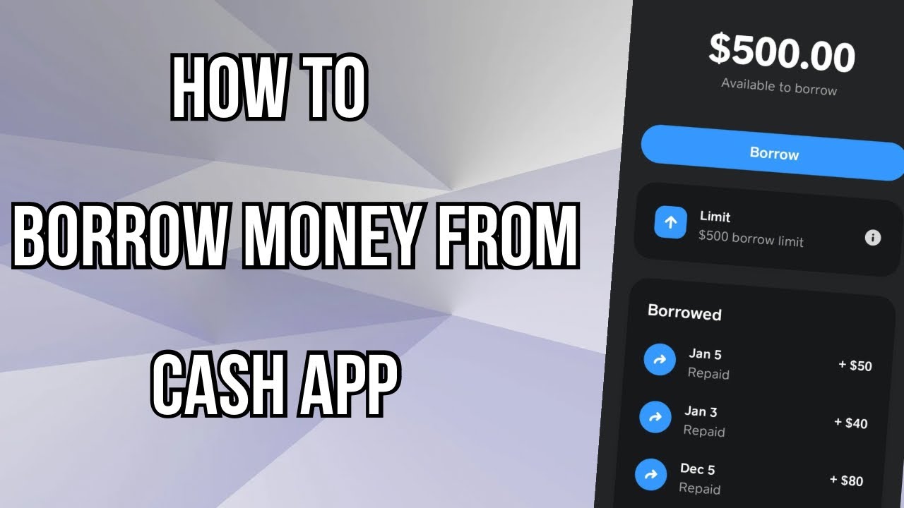How To Be Able To Borrow From Cash App