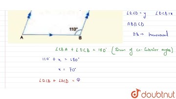 In the given figure, AB||CD and BC||AD. Find the values of x, y and z  | 7 | LINES AND ANGLES | ...