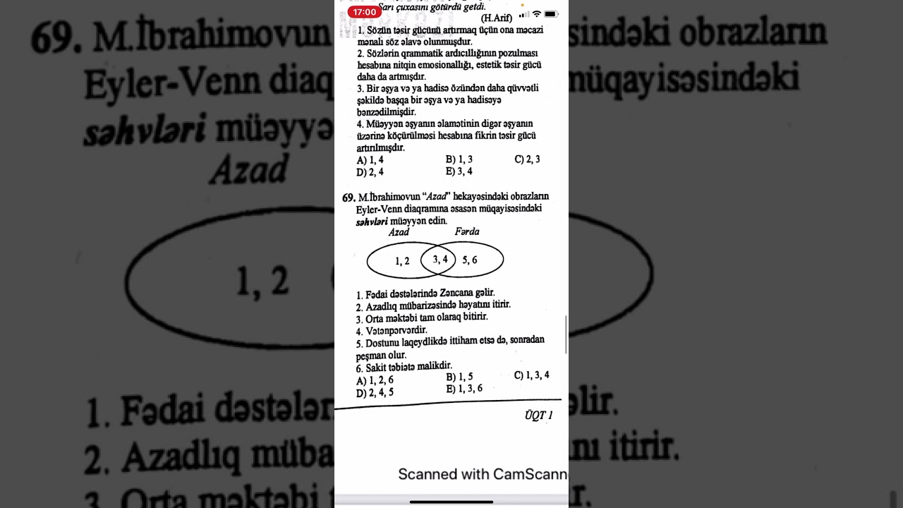 Hədəf blok sınağı izah-Ədəbiyyat