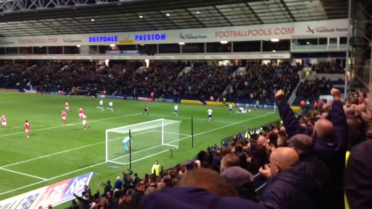 Paul Huntington goal Preston North End 1-1 Nottingham Forest