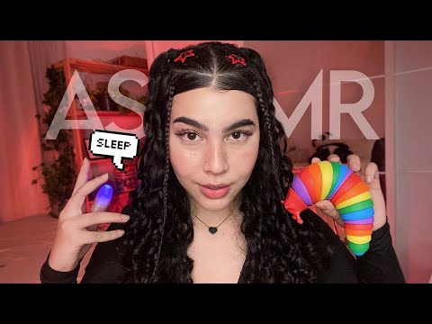 ASMR: SIGA MINHAS INSTRUÇÕES PARA DORMIR PROFUNDAMENTE | focus on me, visuais e sonoros, luz, cores