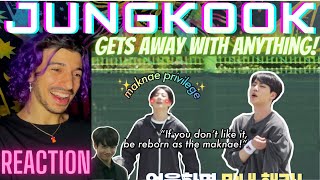 JUNGKOOK Pulling The Maknae Card and BTS Letting Him Get Away With Anything bcs He's Cute | REACTION