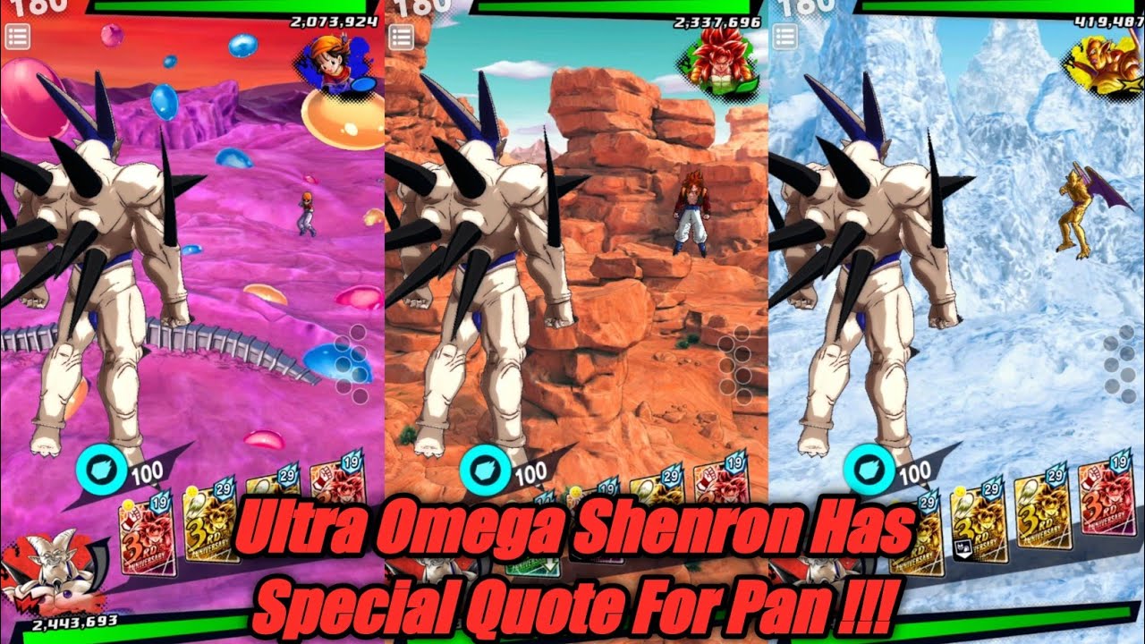 Ultra Omega Shenron Special Intro & Winning Quotes and Interactions In