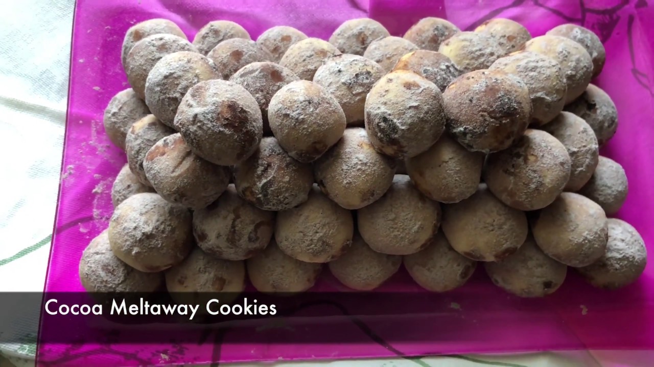 Cocoa Meltaway Cookies - Episode 355 - Baking with Eda