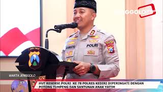 Hut Ke-78 Reserse Polri Kediri Dirayakan Dengan Tumpeng Dan Santunan Anak Yatim
