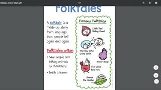 Folktales Anchor Chart pdf
