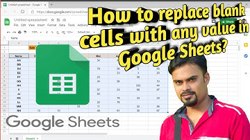 How to replace blank cells with zero in Google Sheet