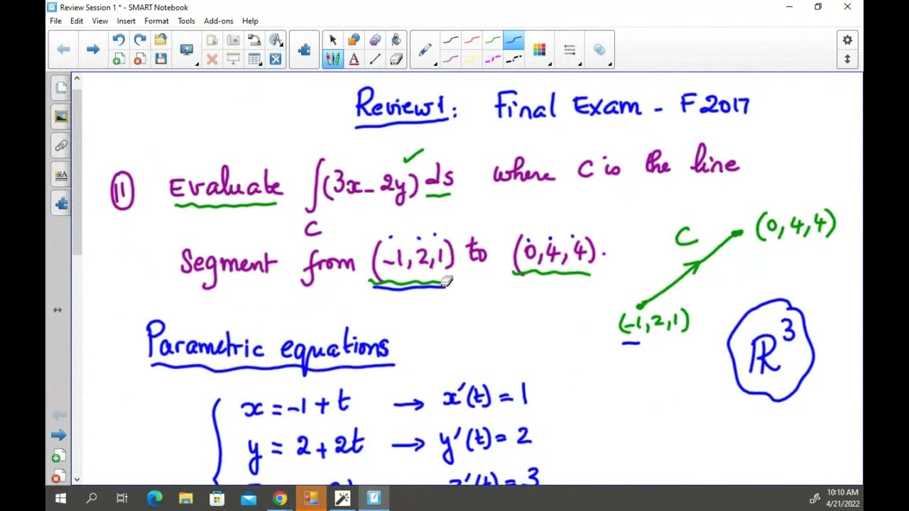 Calculus 2 for engineering Review for final exam (Part1)