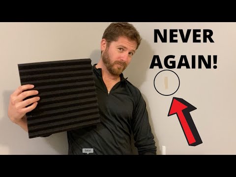 HOW To Install Acoustic Foam Without Damaging Wall! EASY DIY 