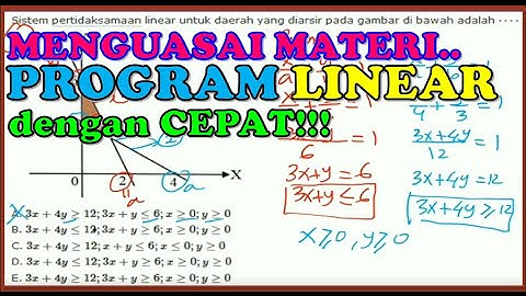 PROGRAM LINEAR PART 1