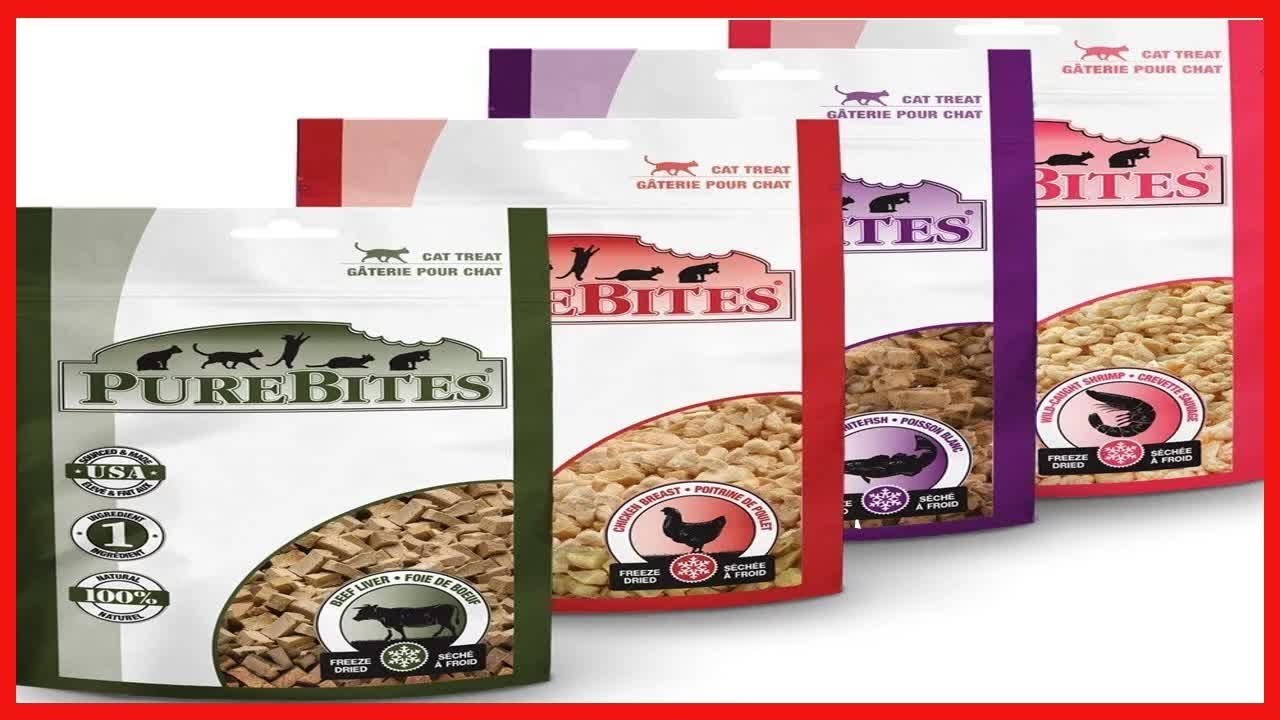 Bon produit -  Gâteries pour chat PureBites (échantillon de 4 paquets)