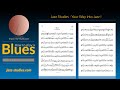 How to play a jazzy Blues in concert G - with solo transcription for flute