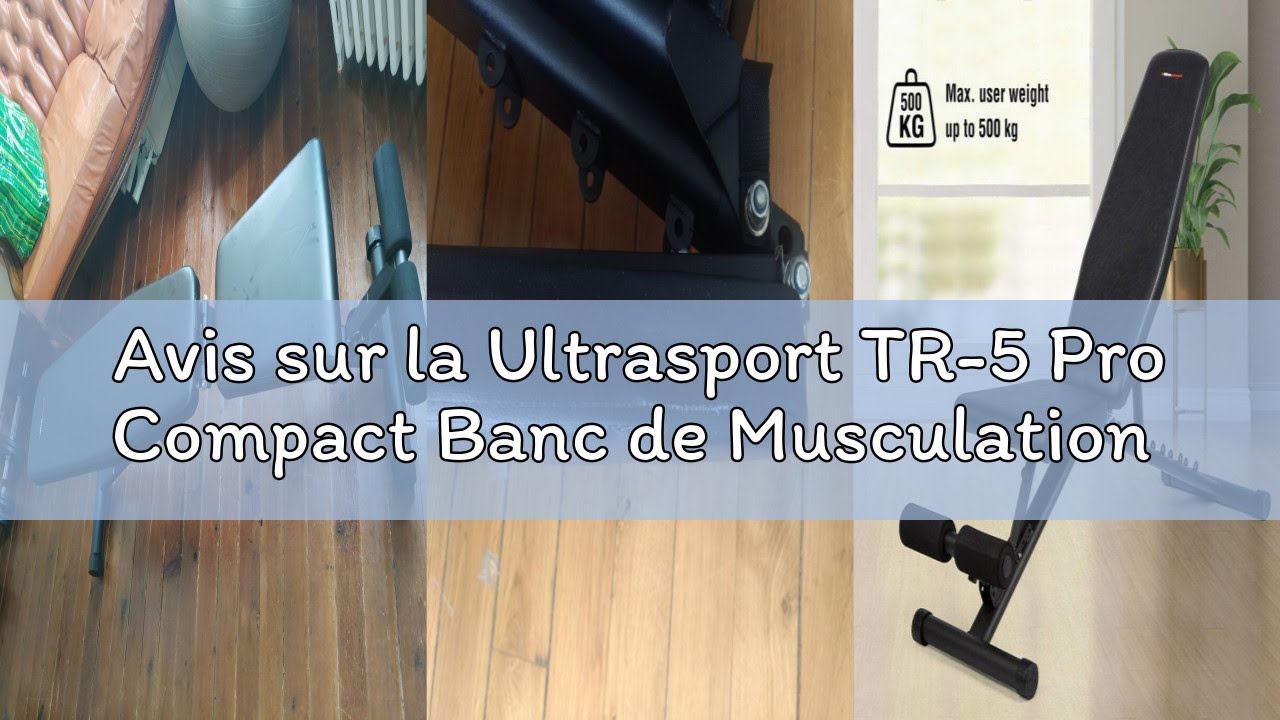 Avis sur la Ultrasport TR-5 Pro Compact Banc de Musculation avec Rack Mixte Adulte, Noir, 115 x 43 x