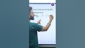 Short Trick for 9’s & 10’s Complement #numbersystem #computer #cbse #shorts  #gate #ugcnet