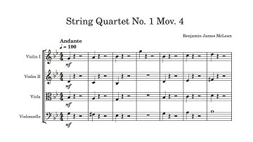 String Quartet No. 1 Movement 4