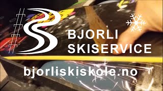 BJORLI SKISERVICE VIDEO - prepping av snowboard