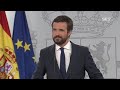 Casado confirma el rechazo del PP a los Presupuestos y a la renovación de las instituciones