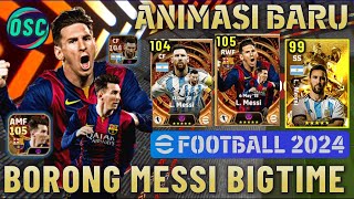 WOW ANIMASI BARU BIG TIME  RACIKAN TERBAIK MESSI BIG TIME & GRATISAN EFOOTBALL 2024 MOBILE