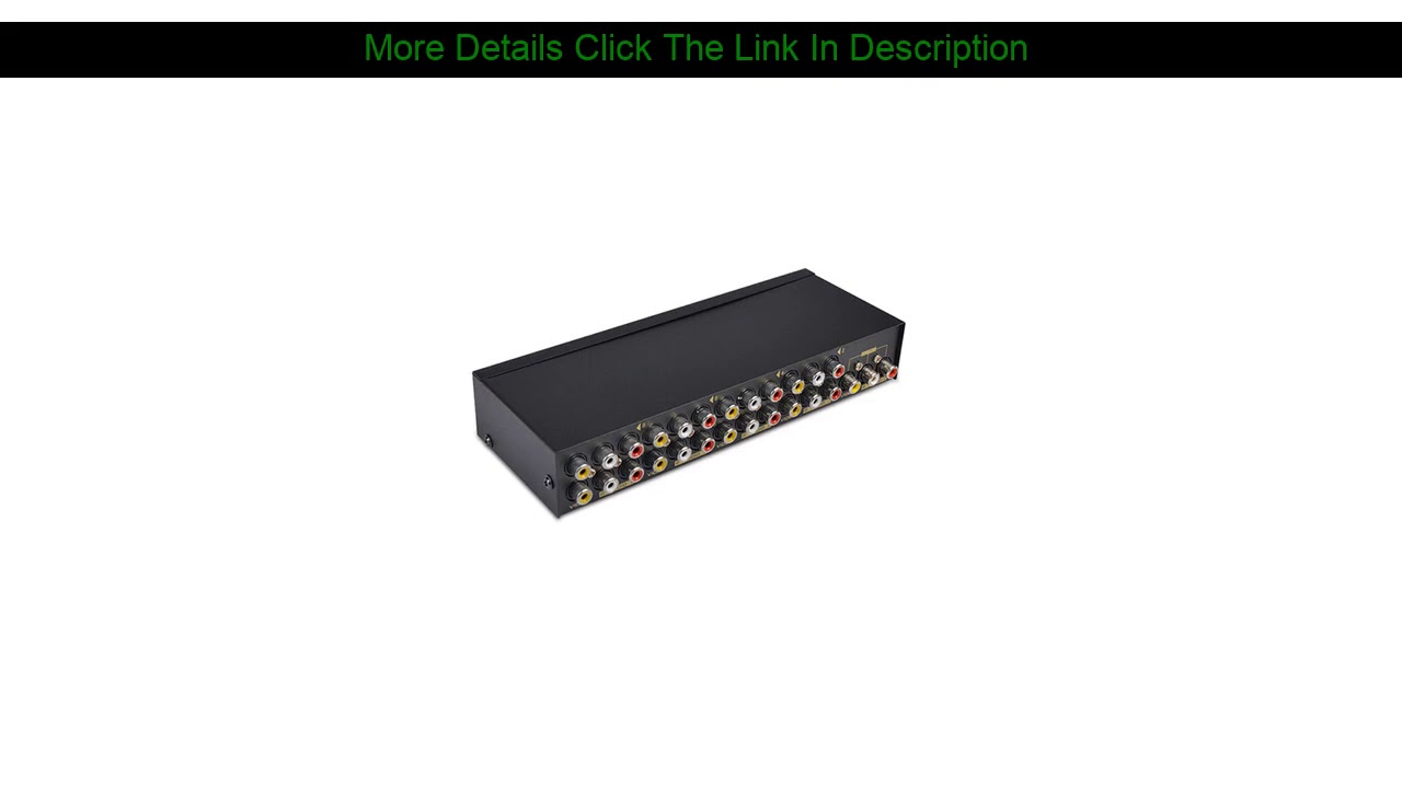 Slide AV Switch Box 8 in 1 AV Audio Video Switch Signal Verbund fr HDTV LCD DVD 3 RCA Switcher
