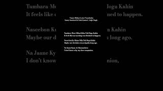 Download Lagu Tumse Behtar Lyrics Translation Sunny Sanskari Ki Tulsi Kumari | Arijit Singh #ibsn2 #short #shorts MP3