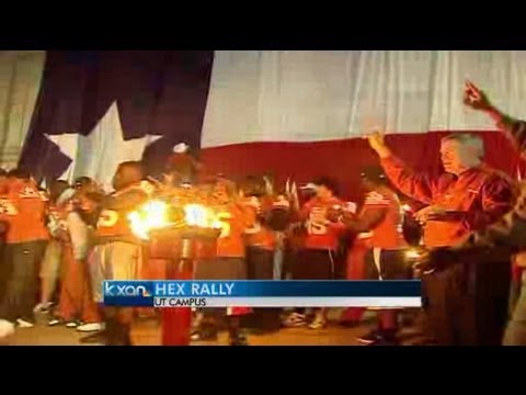 UT Hex Rally on TCU, not Texas A&M - YouTube