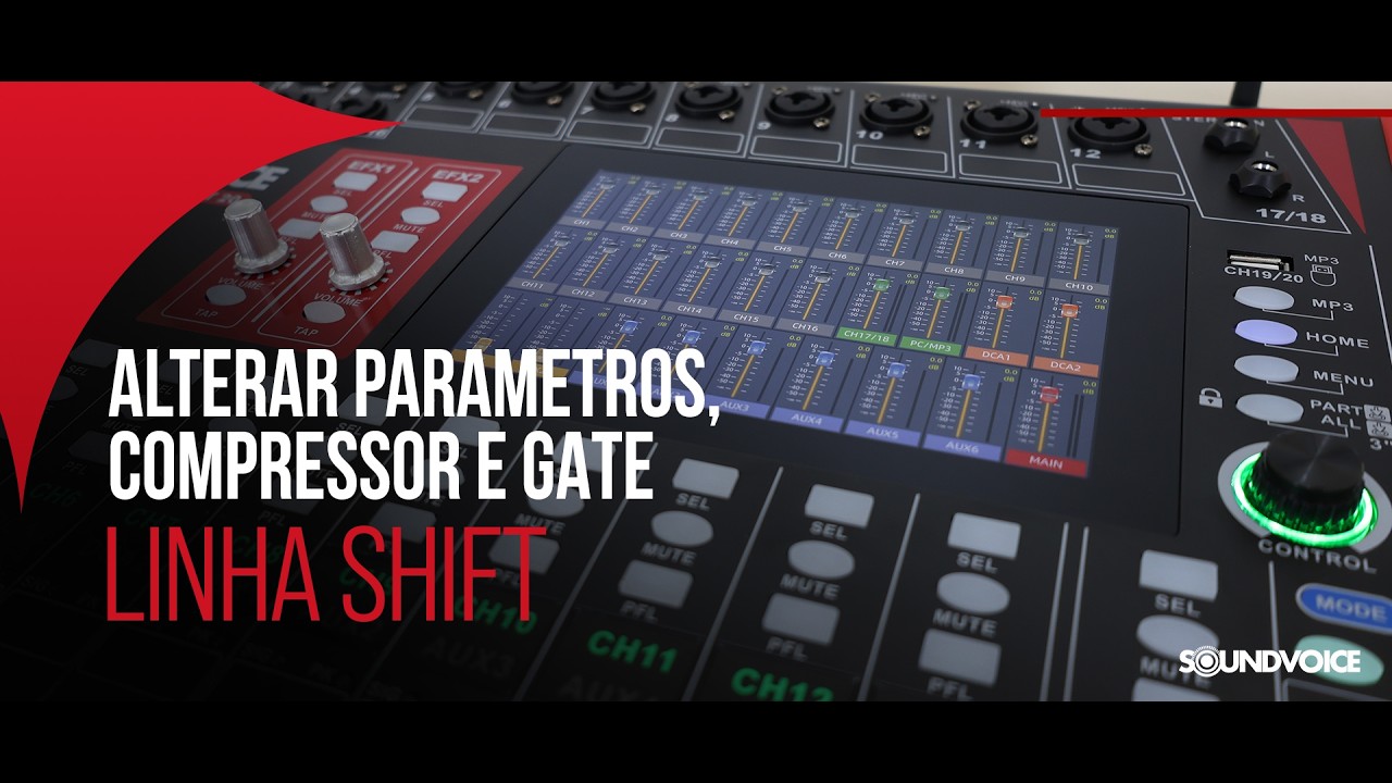 【12064】sound factory gigs COMPRESSER Soundvoice Shift Digital Mixers | How to Use Compressors and Gates