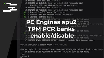 PC Engines apu2 TPM PCR banks enable/disable