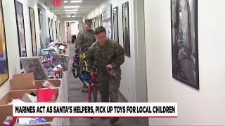 Marines collect hundreds of toy donations made to Toys for Tots