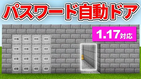 マイクラ 順番通りに入れないと開かない扉