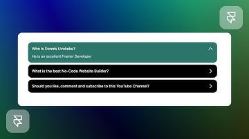 Framer Tutorial - Accordion Dropdown
