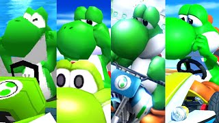 Evolution of Yoshi Losing in Mario Kart (1992-2019)