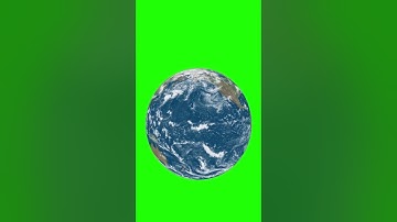 Free Green Screen no copyright | Rotating planet earth on keyable green background