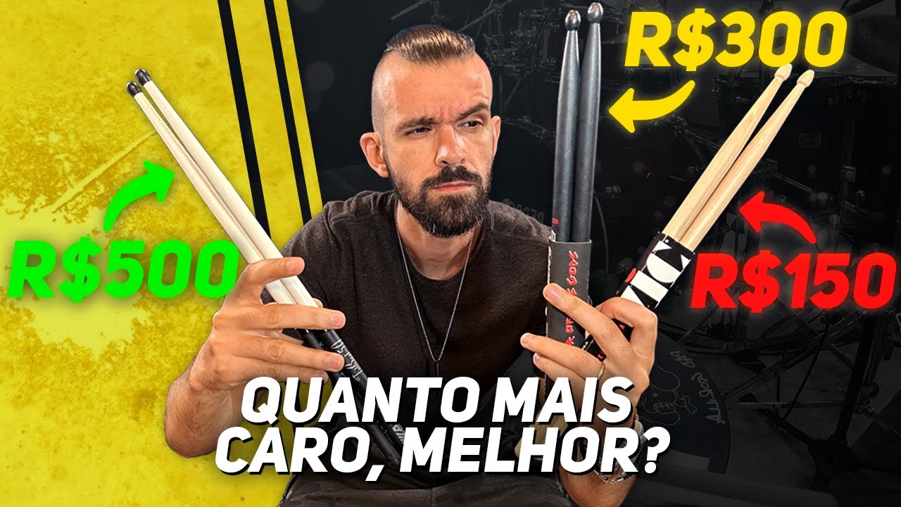 EM BUSCA DA BAQUETA PERFEITA | VIC FIRTH, AHEAD e TECHRA | REVIEW | PEDRO TINELLO