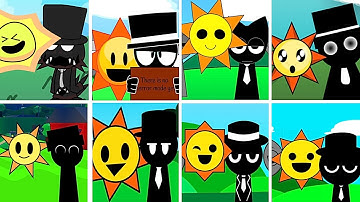 Incredibox - Sprunki but only MR.BLACK HAT and MR.SUN in ALL Different Mods.Another Version 5