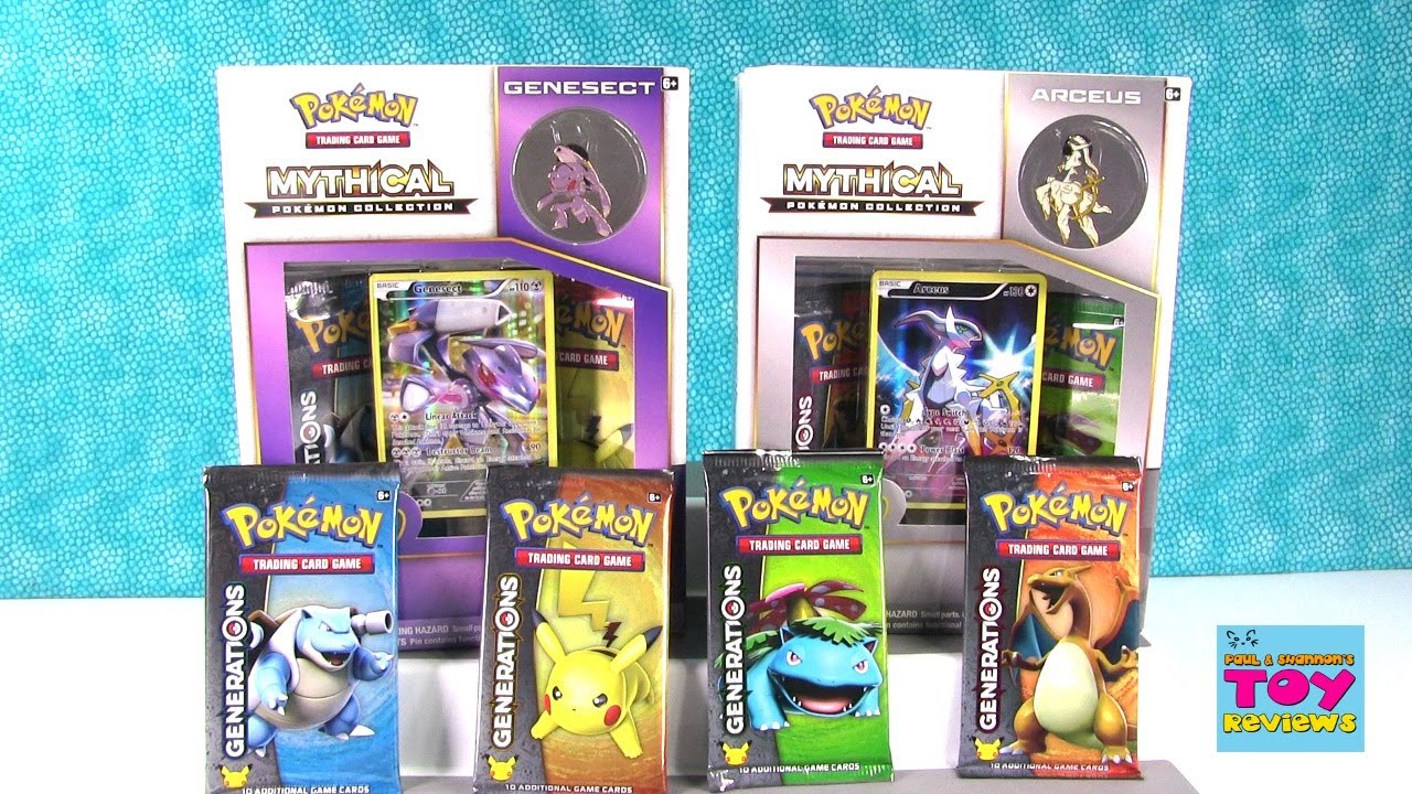 lol surprise opening videos Opening Pokemon Mythical Collection Genesect Arceus Generations | PSToyReviews