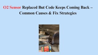 Famous O2 Sensor Replaced But Code Keeps Coming Back – Common Causes & Fix Strategies Net Worth