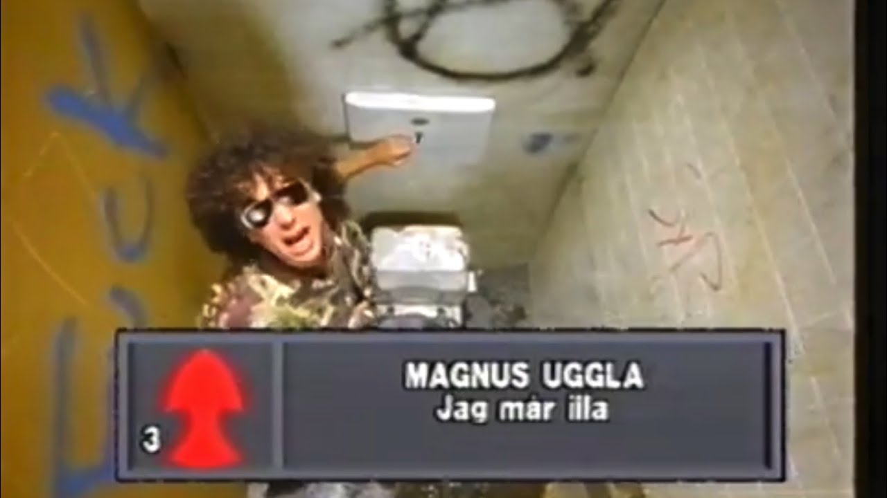 Magnus Uggla - Jag Mår Illa.  Listan.  1989