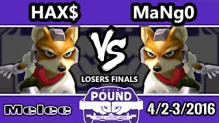 Pound 2016 - Hax (Fox) Vs. Mango (Fox) - Losers Finals - SSBM