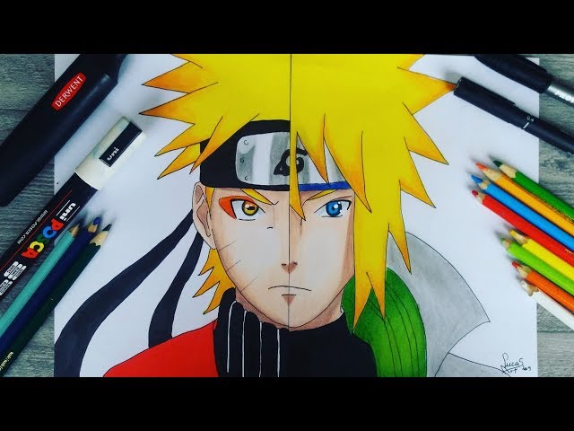 Como Desenhar o Minato de Naruto - Passo a Passo - Tutorial Minato