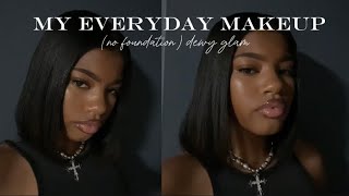 My everyday makeup | no foundation\dewy glam | iamsolana