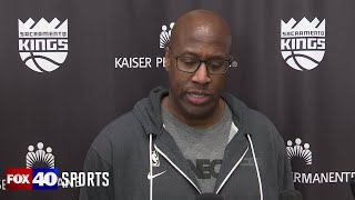 Kings head coach Mike Brown reacts to the death of Warriors assistant coach Dejan Milojevic