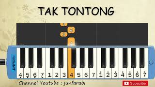 not pianika tak tontong - lagu daerah - belajar pianika not angka tak tontong