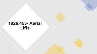 OSHA 1926.453 - Aerial lifts