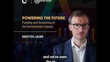 AI for Good | Powering the future - Funding and sustaining Al for humanitarian impact